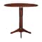 International Concepts Round 42 in Round Dual Drop Leaf Pedestal Table, 42.3 inH, Espresso, 42 in W, 42 in L, 42.3 in H K581-42DPT-27B-6B-2 - alternate 7